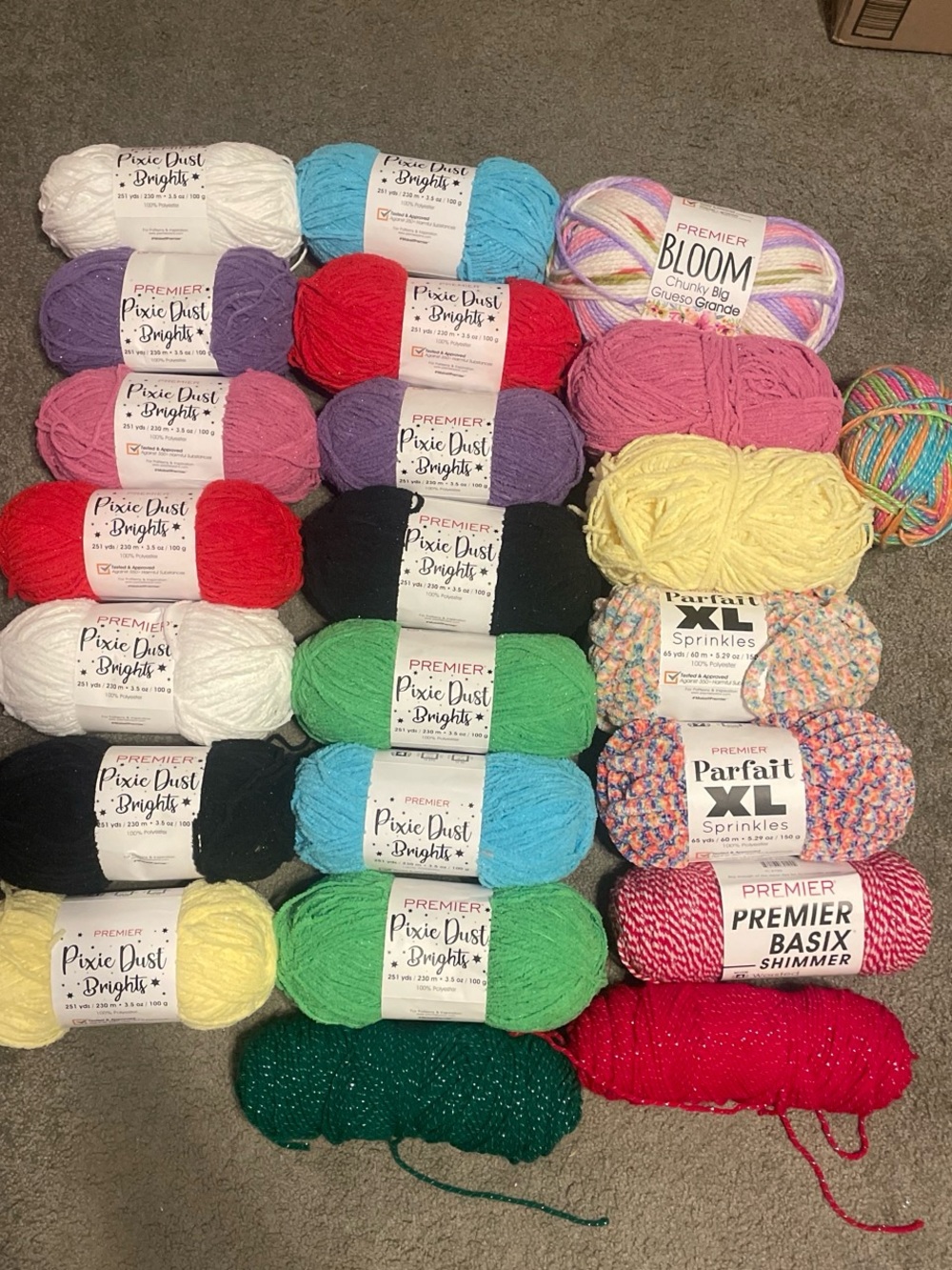 Premier Pixie Dust & Variety Yarn Bundle - Multi Color